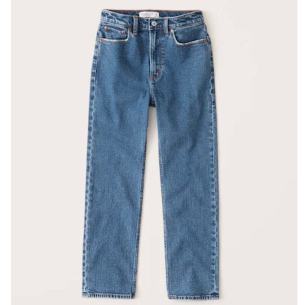 Abercrombie & Fitch Blue Straight Leg Jeans